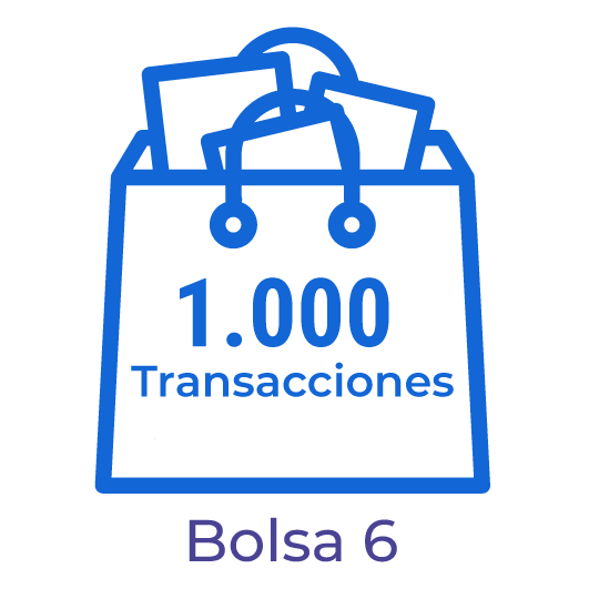 B06. Bolsa con 1.000 transacciones para el procesamiento de documentos electrónicos.